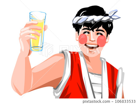 Japanese men enjoying a festival 106833533