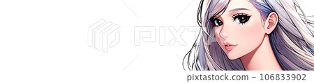 婦女橫幅插畫素材 婦女橫幅插畫素材 106833902