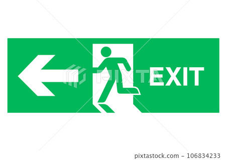 緊急出口標誌 緊急出口標誌 106834233