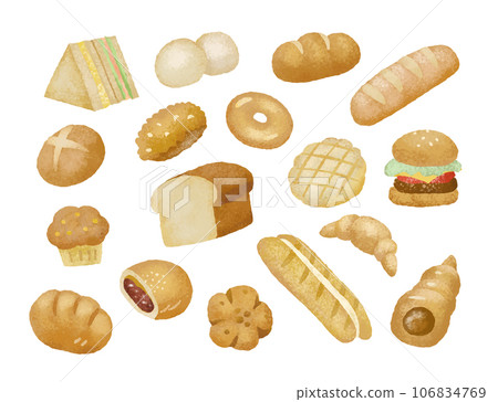Bread illustration set 106834769