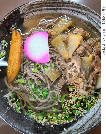 Soba with meat Soba with meat 106835953