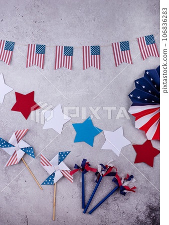Labor Day celebration with USA flag 106836283