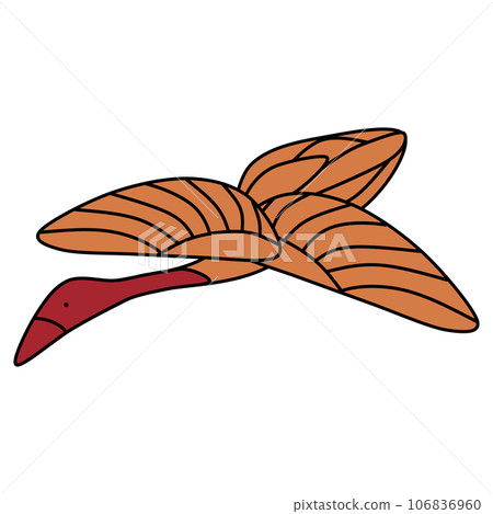 流行可愛的大雁插畫 106836960