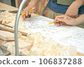 Drawings, lumber and carpentry 106837288