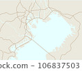 Tokyo Metropolitan Expressway Route Map "Tokyo/Kanagawa Area" in Japan 106837503