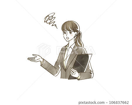 一個穿著西裝的女人 一個穿著西裝的女人 106837662