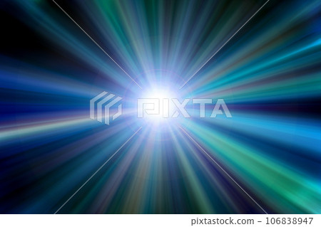 Background material with the image of a warp in outer space (image of a wormhole / black hole) 106838947