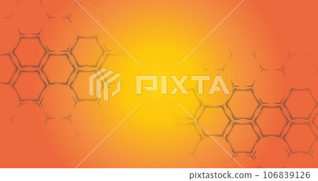 Background of hexagon geometric black. 106839126
