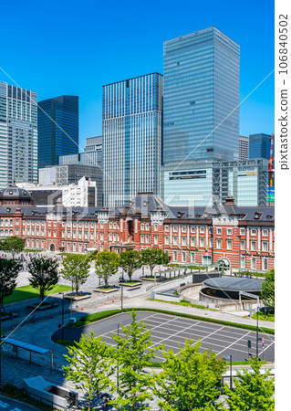 [東京] 擁有清爽藍天的東京站 106840502