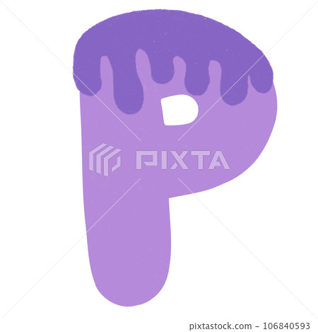 Letter P hand drawn crayons texture Letter P hand drawn crayons texture 106840593
