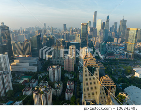 Aerial view of landscape in Guangzhou ,China  106843495
