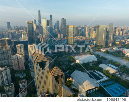 Aerial view of landscape in Guangzhou ,China  106843496