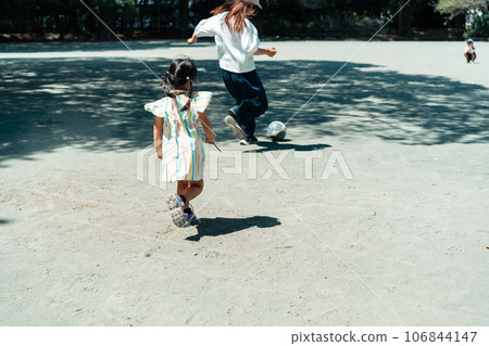 football, soccer, family 106844147