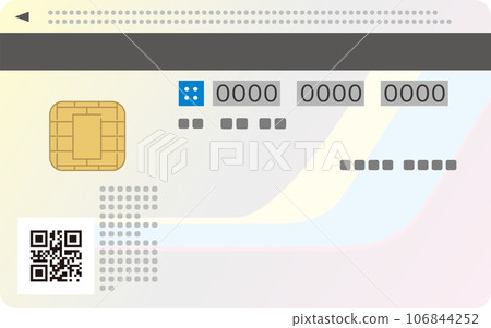 Back side of My Number card used in Japan (QR code cannot be read) Back side of My Number card used in Japan (QR code cannot be read) 106844252