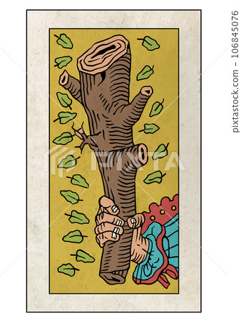 Marseille Edition Tarot Minor Arcana Ace of Wands 106845076