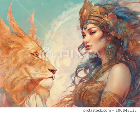 Cybele，弗里吉亞崇拜的母神和獅子 106845113