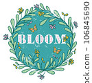 Flowers And Butterflies - Boho Floral Graphic 106845690