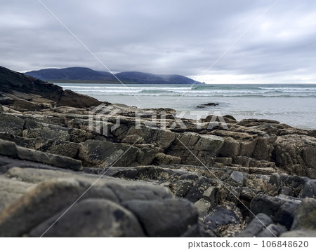 Beautiful Tramore beach in Rosbeg, County DOnegal, Ireland 106848620