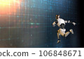 Data Sculptors, Robotic entities amid the swirling vortex of 3D rendered information, carving insights from the vast expanse of big data. 106848671