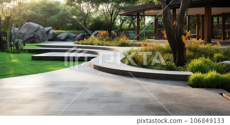Landscaping design idea for outdoor. 106849133