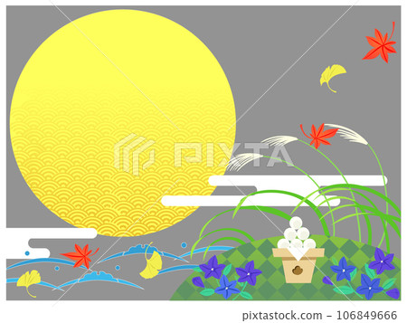 月亮觀賞背景灰色 月亮觀賞背景灰色 106849666