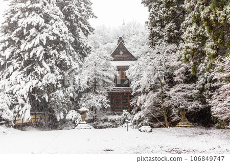 [新潟縣佐渡]白雪皚皚的清水寺冬季版 106849747