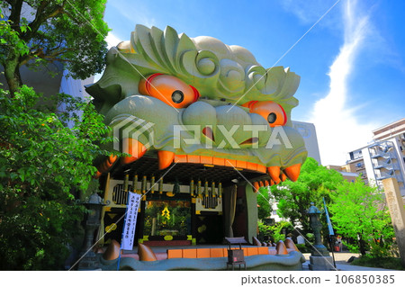 [大阪府] 晴天的難波八坂神社（獅子舞台） 106850385