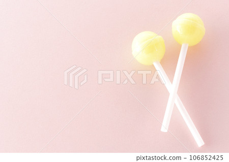 spherical candy on a stick spherical candy on a stick 106852425