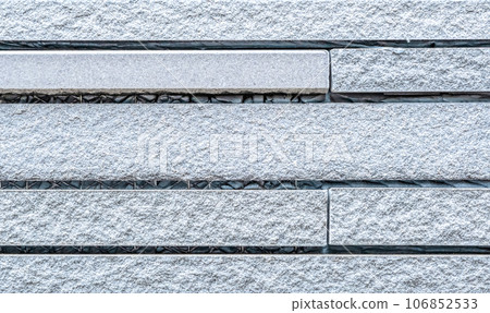 Exterior wall with stone pattern siding, Tokyo Exterior wall with stone pattern siding, Tokyo 106852533