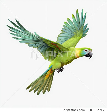 Parrot Isolated on White Background. Generative ai Parrot Isolated on White Background. Generative ai 106852707