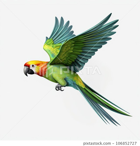 Parrot Isolated on White Background. Generative ai 106852727