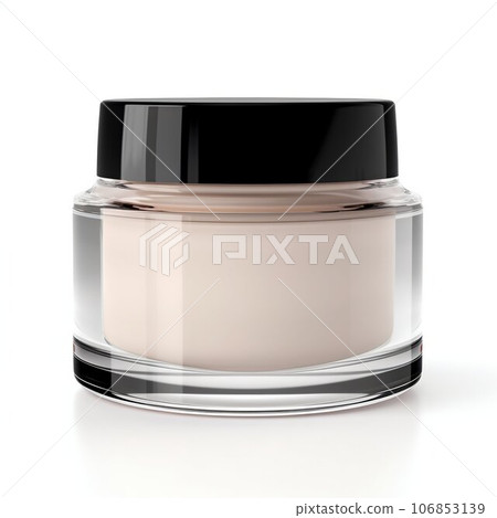 Makeup Jar Isolated on a White Background. Generative ai 106853139