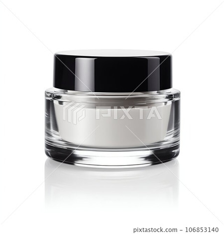 Makeup Jar Isolated on a White Background. Generative ai Makeup Jar Isolated on a White Background. Generative ai 106853140