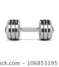 Dumbell isolated on white background 106853195