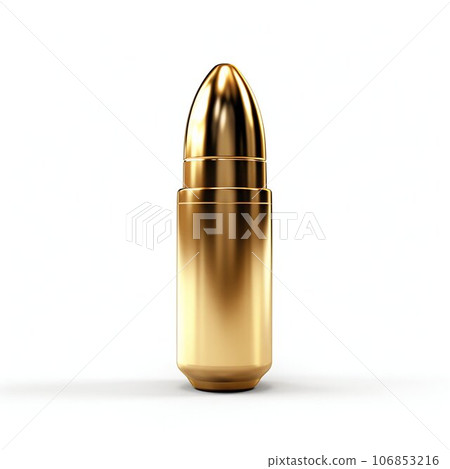 Bullet Isolated on White Background. Generative ai 106853216