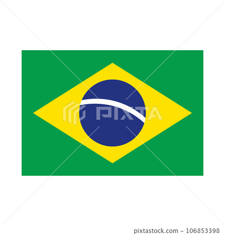 Simple brazil flag icon. vector. Simple brazil flag icon. vector. 106853398