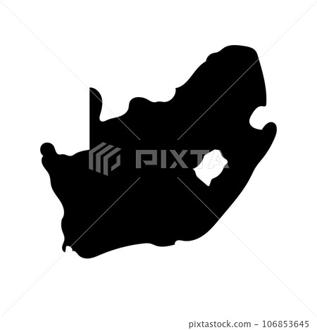 South Africa map silhouette icon. vector. 106853645