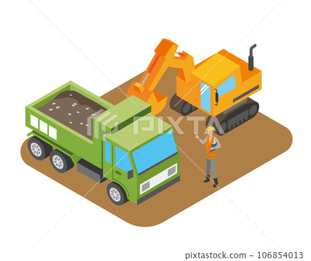 Construction site illustrations 106854013