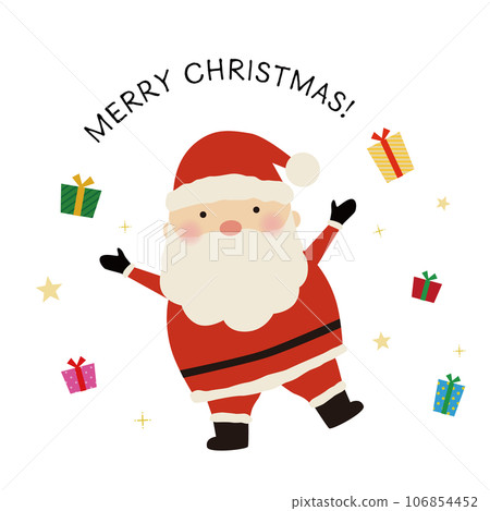 聖誕老人分發禮物的插圖 106854452