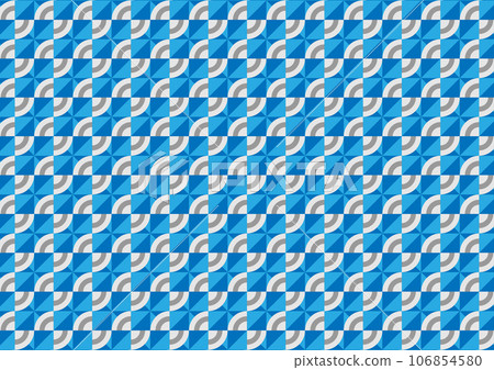 Abstract geometric circle mosaic line pattern blue decoration presentation background Abstract geometric circle mosaic line pattern blue decoration presentation background 106854580