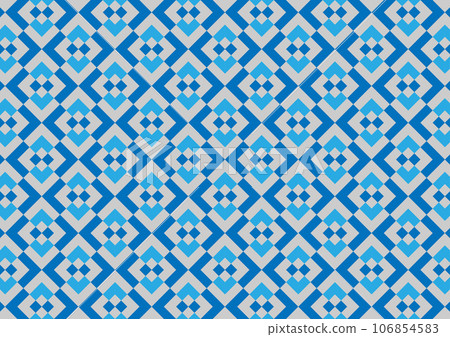 Blue mosaic abstract tile square geometric line pattern decoration background Blue mosaic abstract tile square geometric line pattern decoration background 106854583