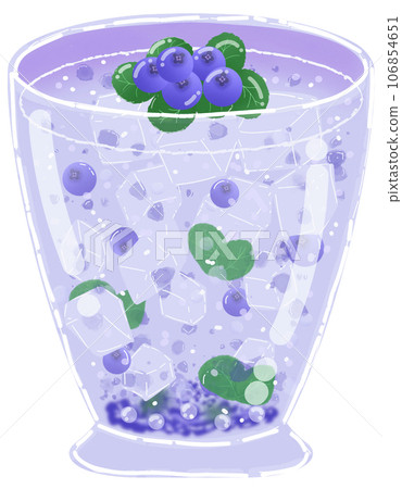 Ice Blueberries soda 106854651