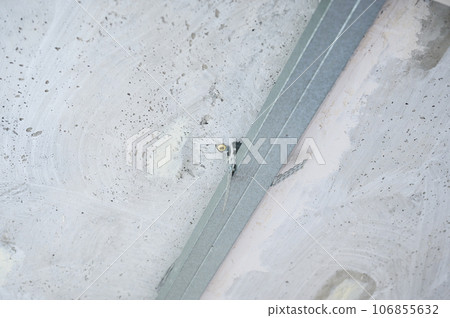 Metal frame of suspended ceilings. Metal frame of suspended ceilings. 106855632