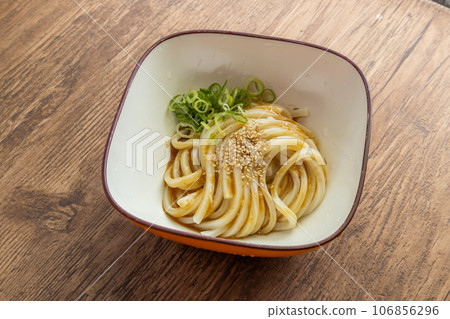 Chilled udon (Japanese wheat noodle dish) Chilled udon (Japanese wheat noodle dish) 106856296