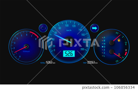 Car Dashboard Realistic 106856334