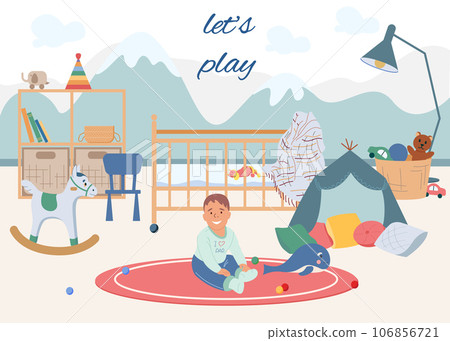 Baby Development Flat Composition Baby Development Flat Composition 106856721
