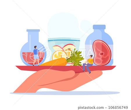 Artificial Meat Tray Composition 106856749