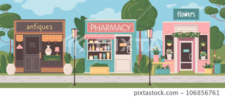 Small Business Facades Small Business Facades 106856761