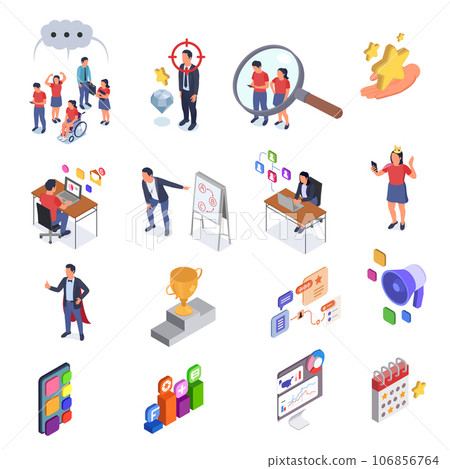 Community Management Icons 106856764