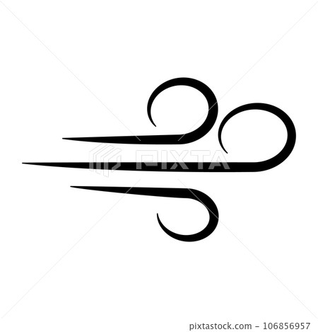 Strong wind icon. Wind strength. vector. 106856957